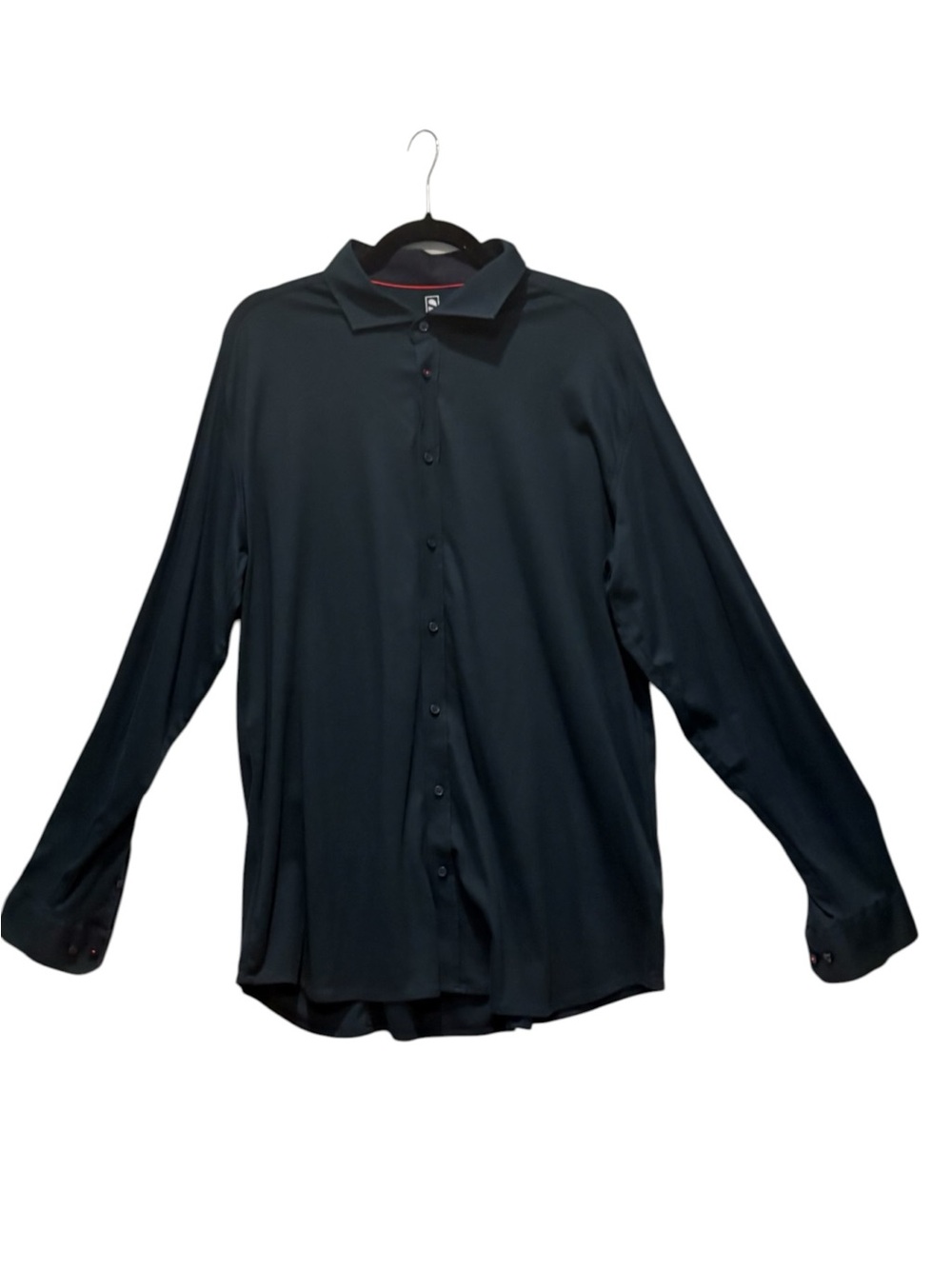 Desoto - Men's Long Sleeve Button Down shirt. Navy. Size XXL. Cotton